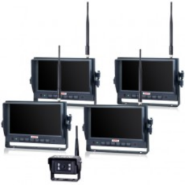 Durite 0-775-05 7" Multi Monitor Wireless Camera System (4 cam inputs, incl. 4 x 7" monitors & 1 x cam) PN: 0-775-05